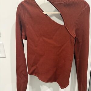 Cult Gaia Krislyn Asymmetrical Knit Top